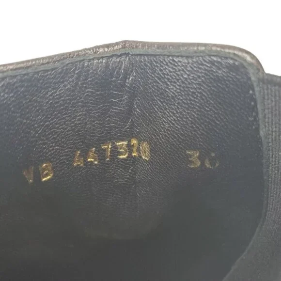 Saint Laurent Metallic Glitter Block Heel Ankle Booties - Picture 9 of 9